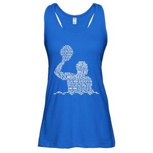 Waterpolo Player Word Cloud Water Polo Players Coach Gift Cool Gift Ladies Essential Flowy Tank