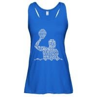 Waterpolo Player Word Cloud Water Polo Players Coach Gift Cool Gift Ladies Essential Flowy Tank