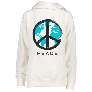 World Peace Womens Funnel Neck Pullover Hood