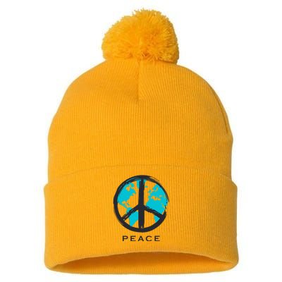 World Peace Pom Pom 12in Knit Beanie