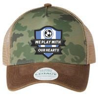 We Play With Our Hearts Soccer Player Legacy Tie Dye Trucker Hat