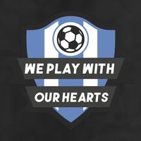 We Play With Our Hearts Soccer Player 7 Panel Mesh Trucker Snapback Hat