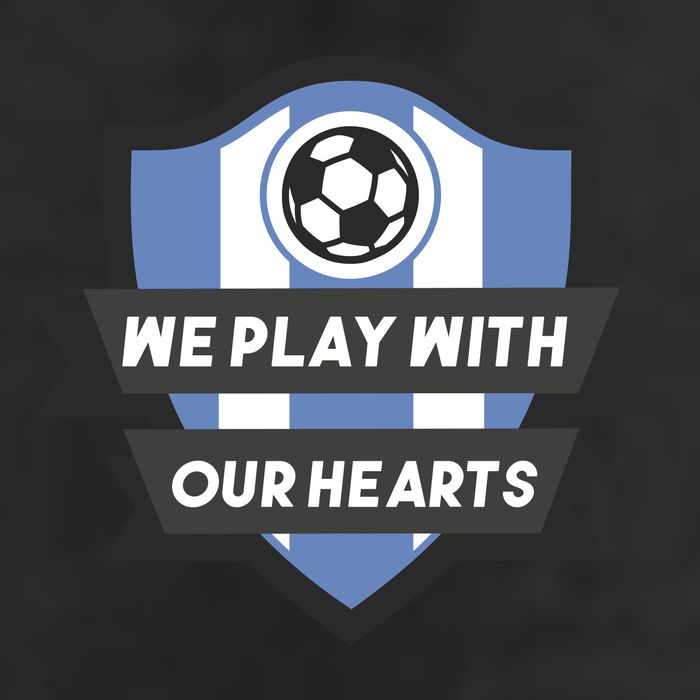 We Play With Our Hearts Soccer Player 25L Jumbo Tote