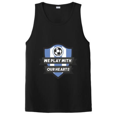 We Play With Our Hearts Soccer Player PosiCharge Competitor Tank
