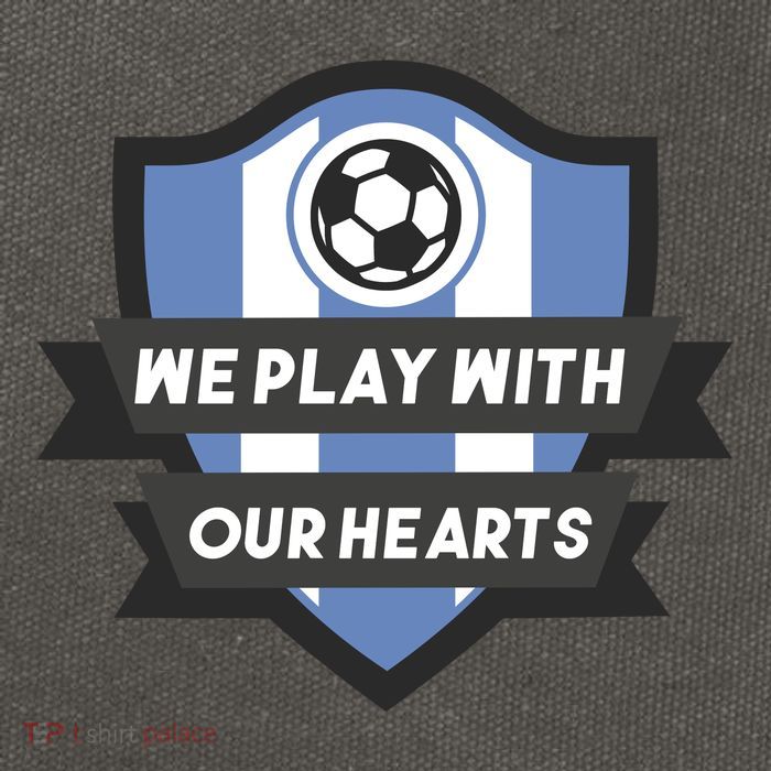 We Play With Our Hearts Soccer Player Cotton Canvas Backpack