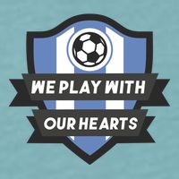 We Play With Our Hearts Soccer Player Sueded Cloud Jersey T-Shirt