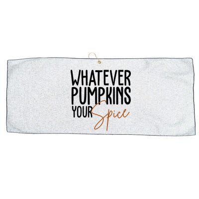 Whatever Pumpkins Your Spice Festive Fall Large Microfiber Waffle Golf Towel