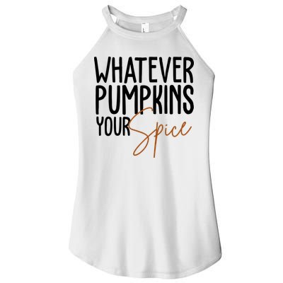 Whatever Pumpkins Your Spice Festive Fall Women's Perfect Tri Rocker Tank