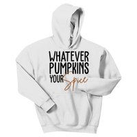 Whatever Pumpkins Your Spice Festive Fall Kids Hoodie