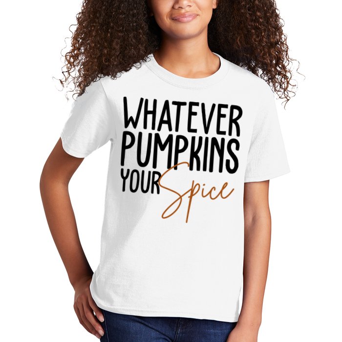 Whatever Pumpkins Your Spice Festive Fall Kids T-Shirt