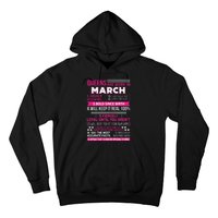 Wo Queens Are Born In March 10 Facts Funny & Cute Birthday gift Hoodie