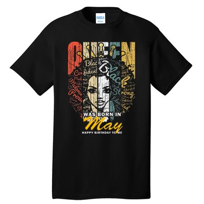 Wo Queens are Born in May Gemini Birthday Tall T-Shirt