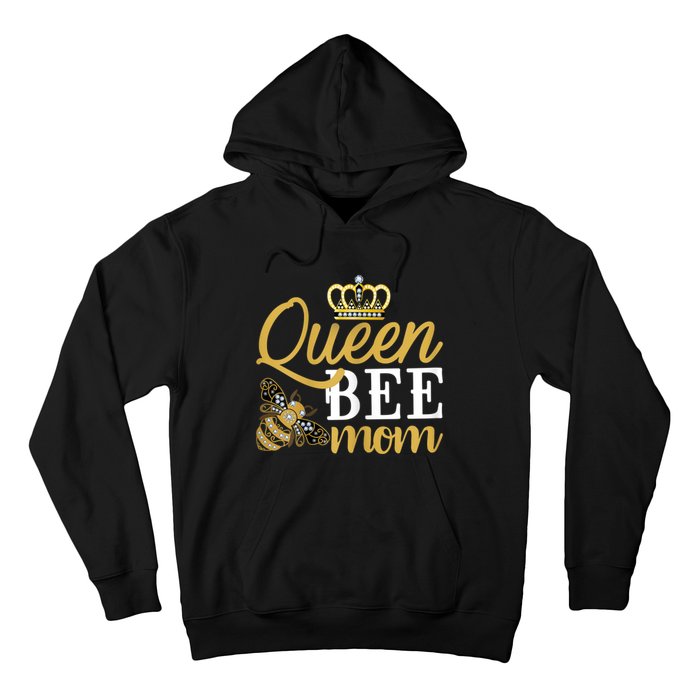 Womens Queen Bee Mom Hoodie