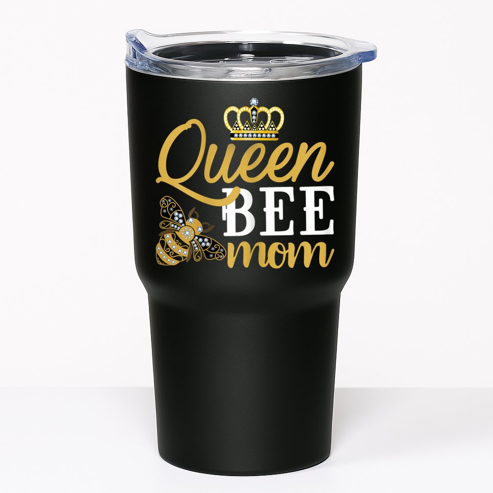 Womens Queen Bee Mom Tumbler