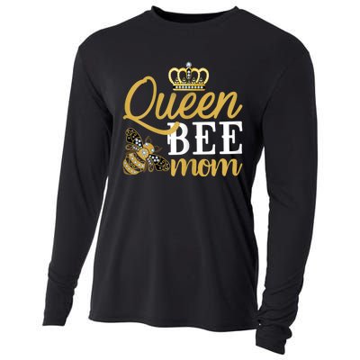 Womens Queen Bee Mom Cooling Performance Long Sleeve Crew