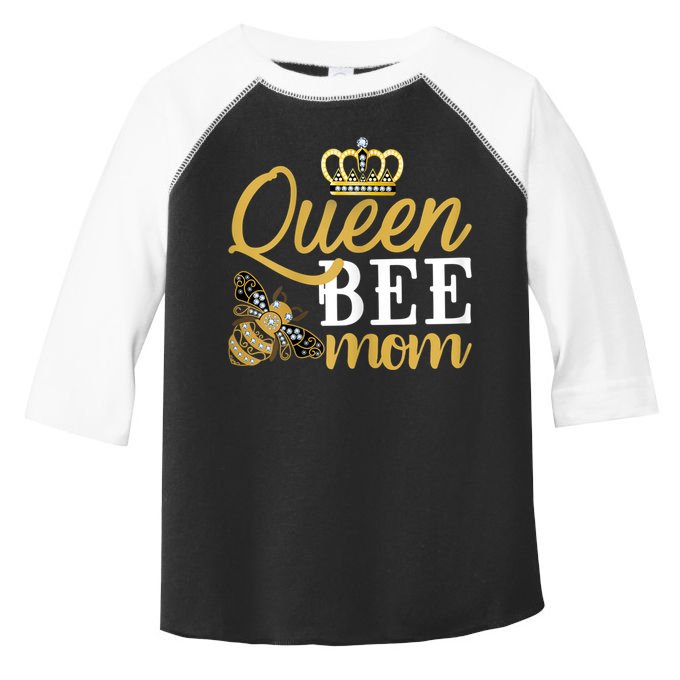 Womens Queen Bee Mom Toddler Fine Jersey T-Shirt