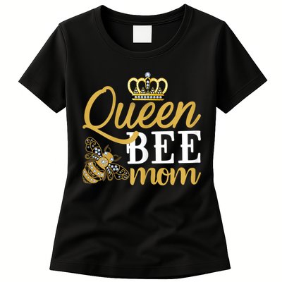 Womens Queen Bee Mom Womens T-Shirt