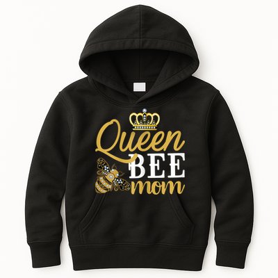 Womens Queen Bee Mom Kids Hoodie
