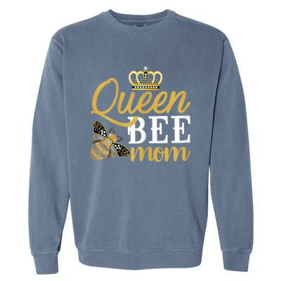 Womens Queen Bee Mom Garment-Dyed Sweatshirt