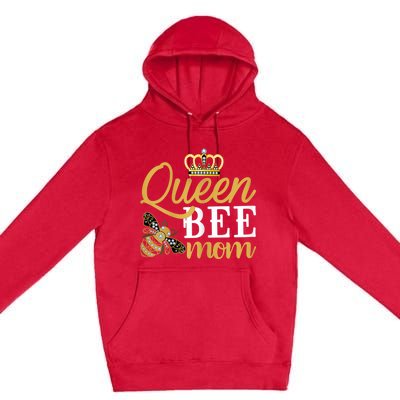 Womens Queen Bee Mom Premium Pullover Hoodie