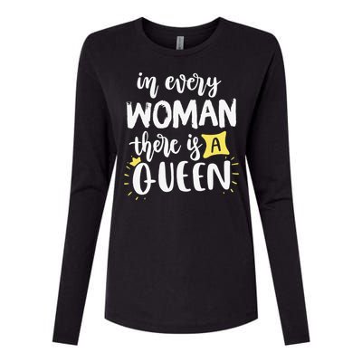 Women Queen Boss Strong Feminist Power Empowered Female Womens Cotton Relaxed Long Sleeve T-Shirt