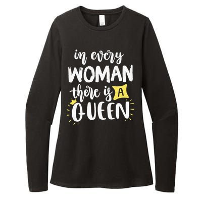 Women Queen Boss Strong Feminist Power Empowered Female Womens CVC Long Sleeve Shirt