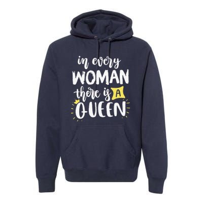 Women Queen Boss Strong Feminist Power Empowered Female Premium Hoodie