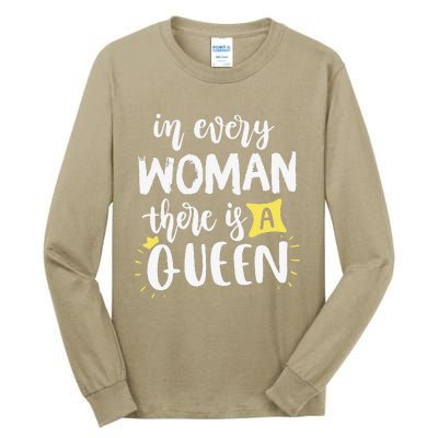 Women Queen Boss Strong Feminist Power Empowered Female Tall Long Sleeve T-Shirt