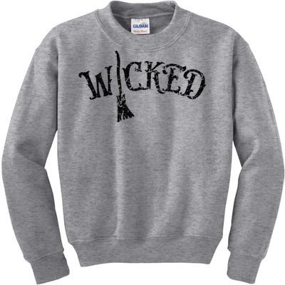 Wicked Quote Halloween Witchcraft Wiccan Kids Sweatshirt