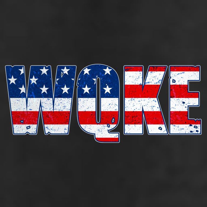 WQKE Woke QAnon American Flag Adult Drive Performance Visor