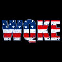 WQKE Woke QAnon American Flag Baby Bodysuit