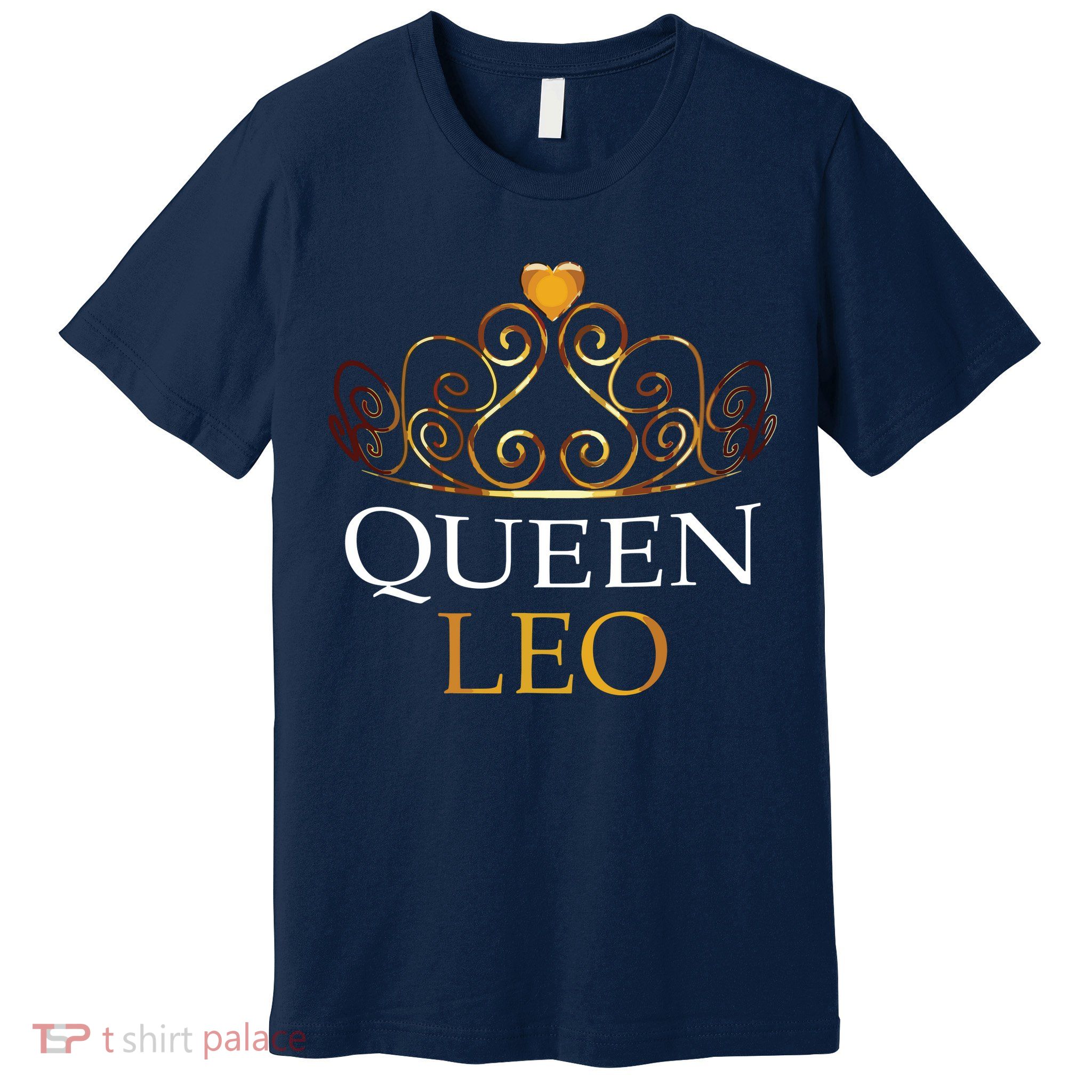 Womens Queen Leo Zodiac Birthday Gift Premium T-Shirt