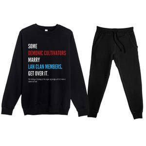 Wangxian Quote Modaozushi The Untamed Cql Premium Crewneck Sweatsuit Set