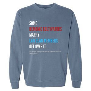 Wangxian Quote Modaozushi The Untamed Cql Garment-Dyed Sweatshirt