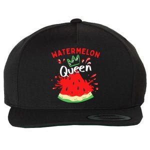 Watermelon Queen | Melon Girl Watermelon Fruit Lover Wool Snapback Cap