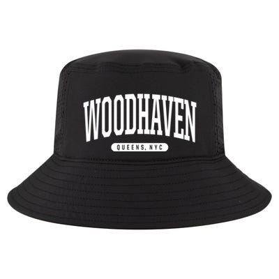 Woodhaven Queens Ny Souvenirs Nyc Borough Woodhaven Queens New York City Cool Comfort Performance Bucket Hat