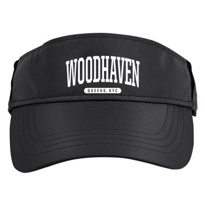 Woodhaven Queens Ny Souvenirs Nyc Borough Woodhaven Queens New York City Adult Drive Performance Visor