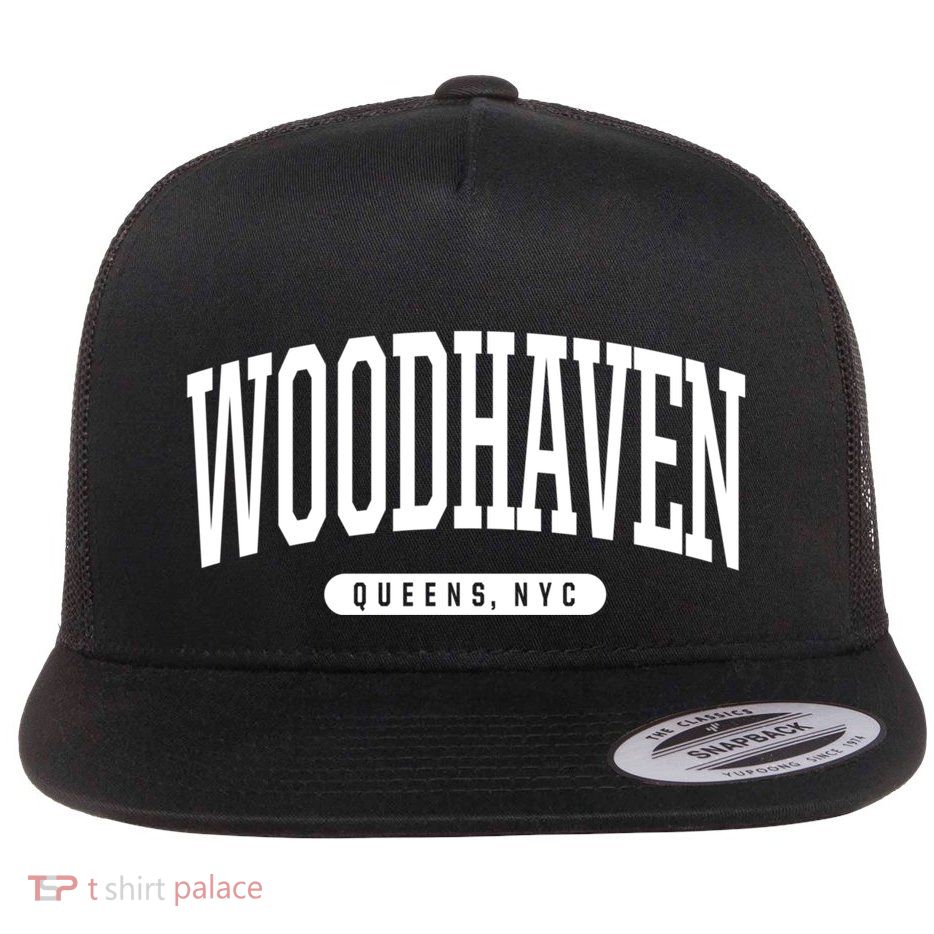 Woodhaven Queens Ny Souvenirs Nyc Borough Woodhaven Queens New York City Flatbill Hat