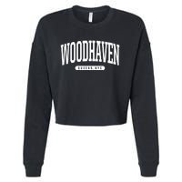 Woodhaven Queens Ny Souvenirs Nyc Borough Woodhaven Queens New York City Cropped Pullover Crew