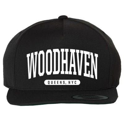 Woodhaven Queens Ny Souvenirs Nyc Borough Woodhaven Queens New York City Wool Snapback Cap