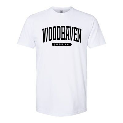 Woodhaven Queens Ny Souvenirs Nyc Borough Woodhaven Queens New York City Softstyle CVC T-Shirt