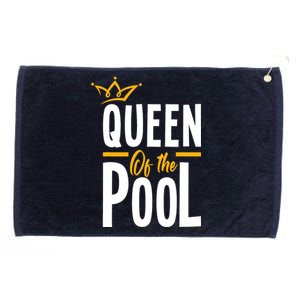 Wo Queen Of The Pool Funny Swimmers Swimming Swimmer Grommeted Golf Towel