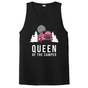 Wo Queen Of The Camper Rv Graphic Gift Cute Mom Camping Cute Gift PosiCharge Competitor Tank