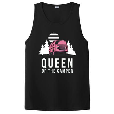 Wo Queen Of The Camper Rv Graphic Gift Cute Mom Camping Cute Gift PosiCharge Competitor Tank