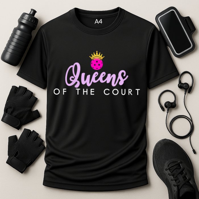 Womens Queens Of The Court Pickleball Cooling Performance Crew T-Shirt