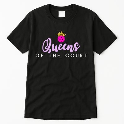 Womens Queens Of The Court Pickleball Tall T-Shirt