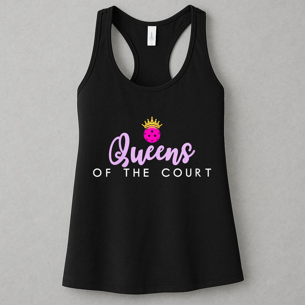 Womens Queens Of The Court Pickleball Womens Tank Top