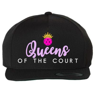 Womens Queens Of The Court Pickleball Wool Snapback Cap