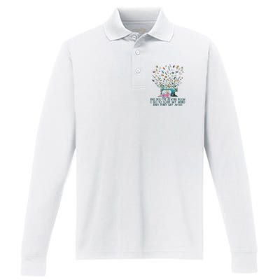 Womens Quilting Quilter Sewer Sewing Performance Long Sleeve Polo