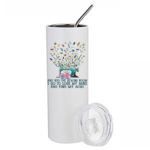 Womens Quilting Quilter Sewer Sewing Stainless Steel Tumbler